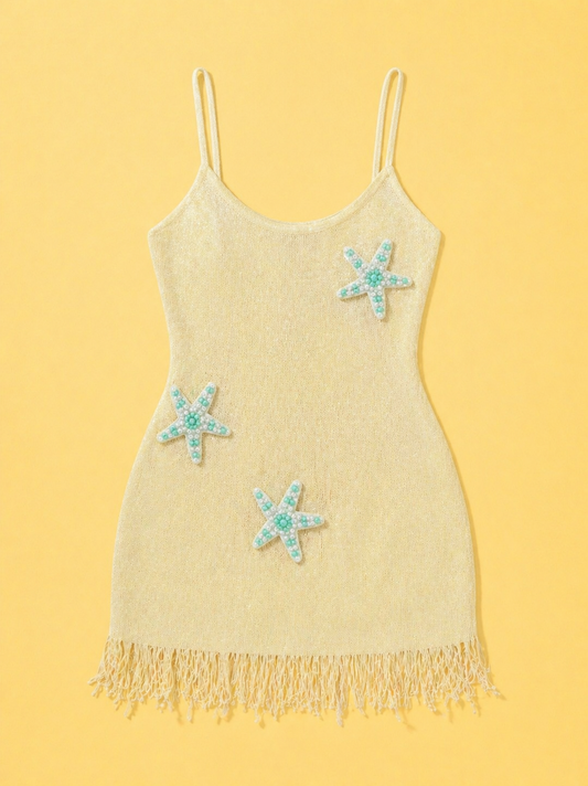 Starfish Fringe Mini Dress